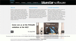 Desktop Screenshot of bluestar-software.co.uk
